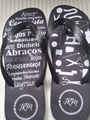 Chinelos personalizados