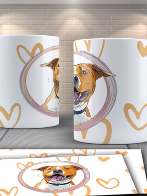 Caneca de cachorro pitbull