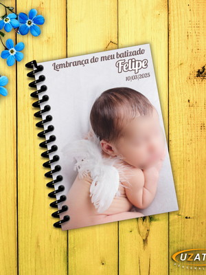 Caderninhos personalizados - batizado