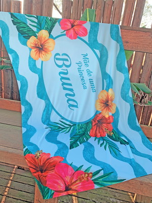 Canga de praia personalizada - onda de aventura