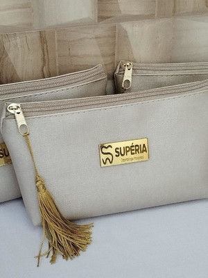 Nescessáries com plaquinha espelhada
