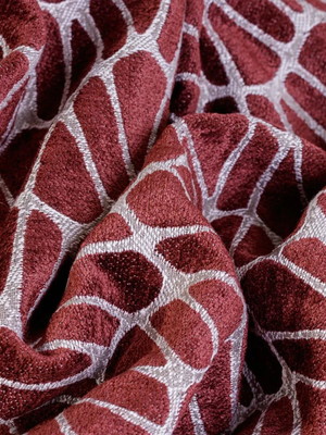 2 metros do tecido chenille jacquard pele terracota (400153-