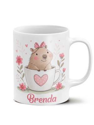 Caneca capivara com nome mod 02