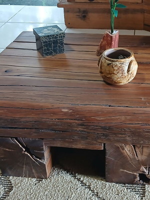 Mesa de centro rústica