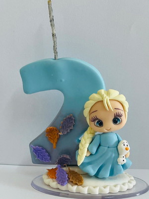 Vela frozen 2, número 2