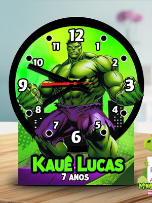 Relógio de mesa | hulk