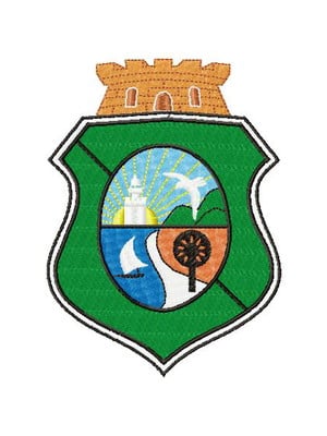 Matriz de bordado brasão logo ceara