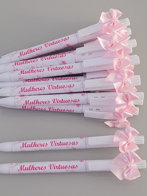 Caneta personalizada com laço