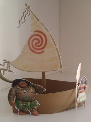 15 barcos - moana - centro de mesa - cachepout - cachepo