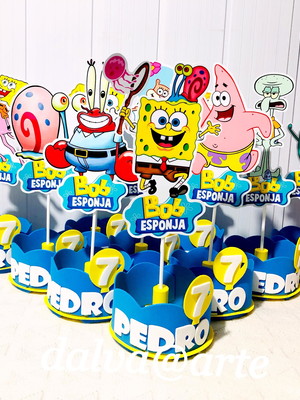 Centro de mesa bob esponja
