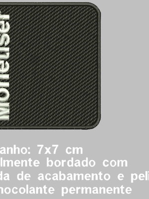 Patch aplique bordado personal