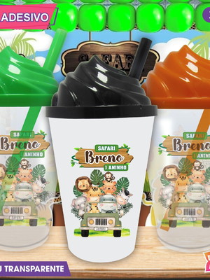 Copo chantilly personalizado safari mod. 2 - 300 ml