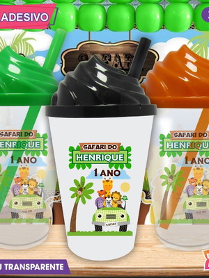 Copo chantilly personalizado safari - 300 ml