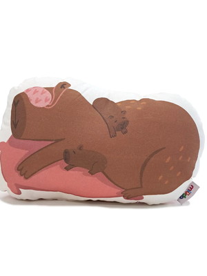Almofada toy capivara dorminhoca