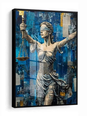 1 quadro advogados direito deusa da justiça balança