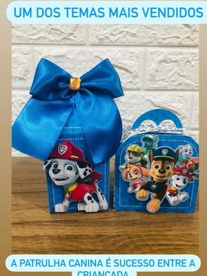 Kit 20 itens personalizados patrulha canina