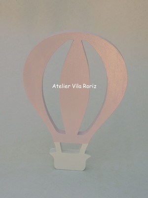 Adorno balão rosa e branco!!!