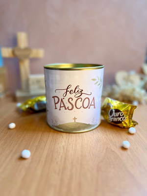 Rótulo para tubolata alta tema páscoa cristã