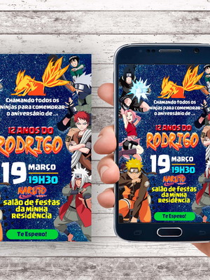 Convite virtual - naruto 02