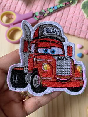 Patch bordado termocolante carros mack