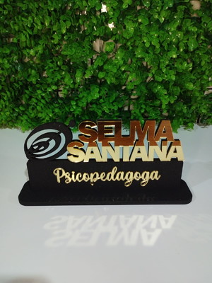 Placa de mesa profissão psicopedagoga