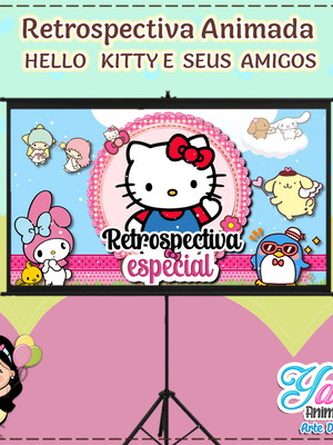 Retrospectiva animada hello kitty e seus amigos