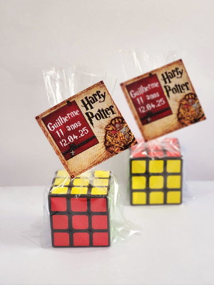 Lembrancinha harry potter, cubo mágico