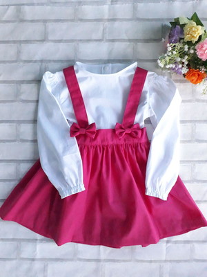 Saia e blusa marsha e o urso temático festa