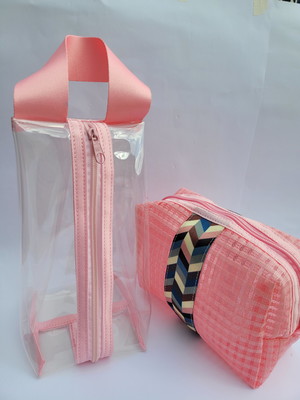 Kit 2 necessaire. rosa.