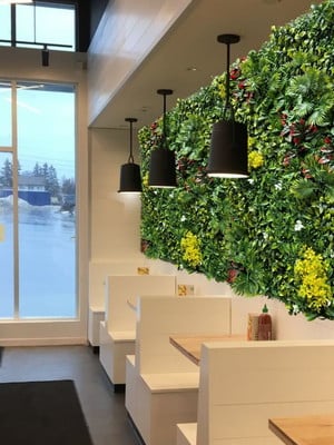 4m² quadro de flores artificiais p/ decoração de parede luxo