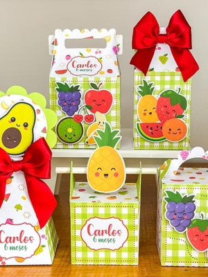 Pegue e monte - kit festa personalizados frutinha