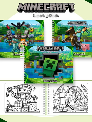 Arquivo digital: livro de colorir minecraft