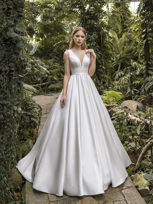 Vestido noiva longo minimalista