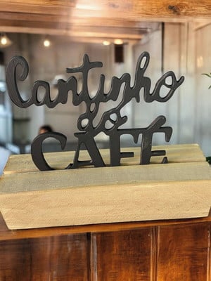Totem para mesa estante cantinho do café troféu madeira mdf