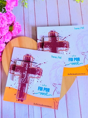 Card com tablete cacau show- páscoa
