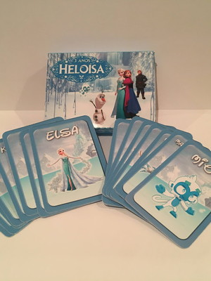 Mini jogo do mico e jogo da memória 2 em 1 - frozen