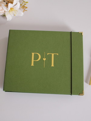 Guestbook casamento verde musgo