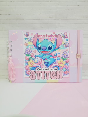 Caderno de colorir - stitch