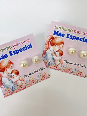 100 brindes cards + brinco: dia das mães