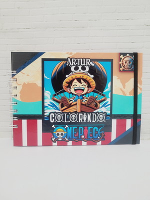 Caderno de colorir - one piece