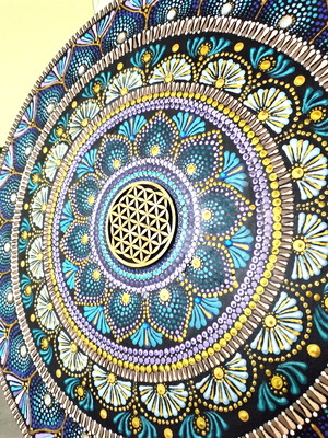 Mandala da harmonia - mdf - 65cm