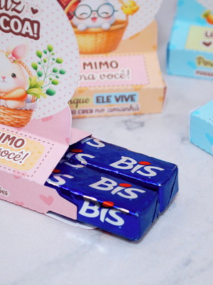 Caixinha para 2 bis (para colar) páscoa