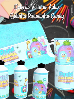 Kit toalhinha com garrafa personalizada