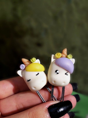 Kit clips de biscuit - unicórnio