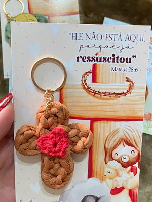 Chaveiro coração tag personalizada
