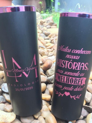 Long drink degrade ou preto fosco com borda personalizado