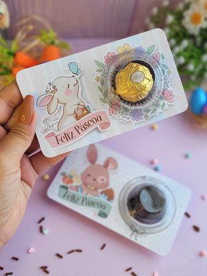 Card com blister páscoa
