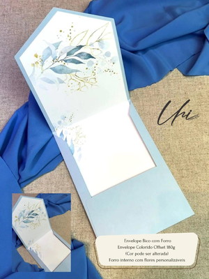 50 envelopes personalizados com forro