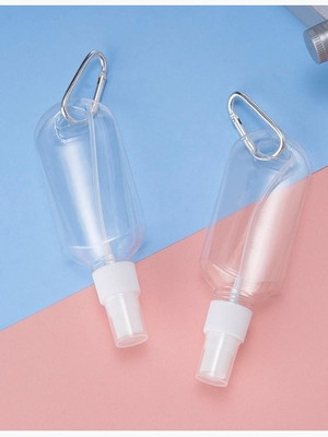 Frasco com mosquetão kit com 50 peças