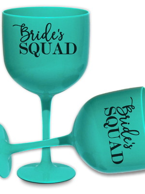 10 taças despedida de solteira brides squad + 1 taça grátis